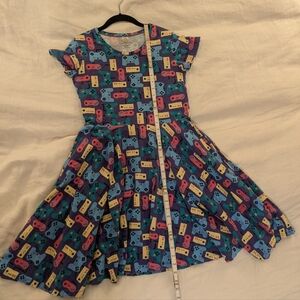 Princess Awesome A-line nerdy video game controller cotton dress adult size 16